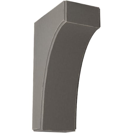 Ekena Millwork 3 1/2"W x 6"D x 10"H Clarksville Wood Vintage Decor Bracket, Reclaimed Grey BKTWD04X06X10CVGY